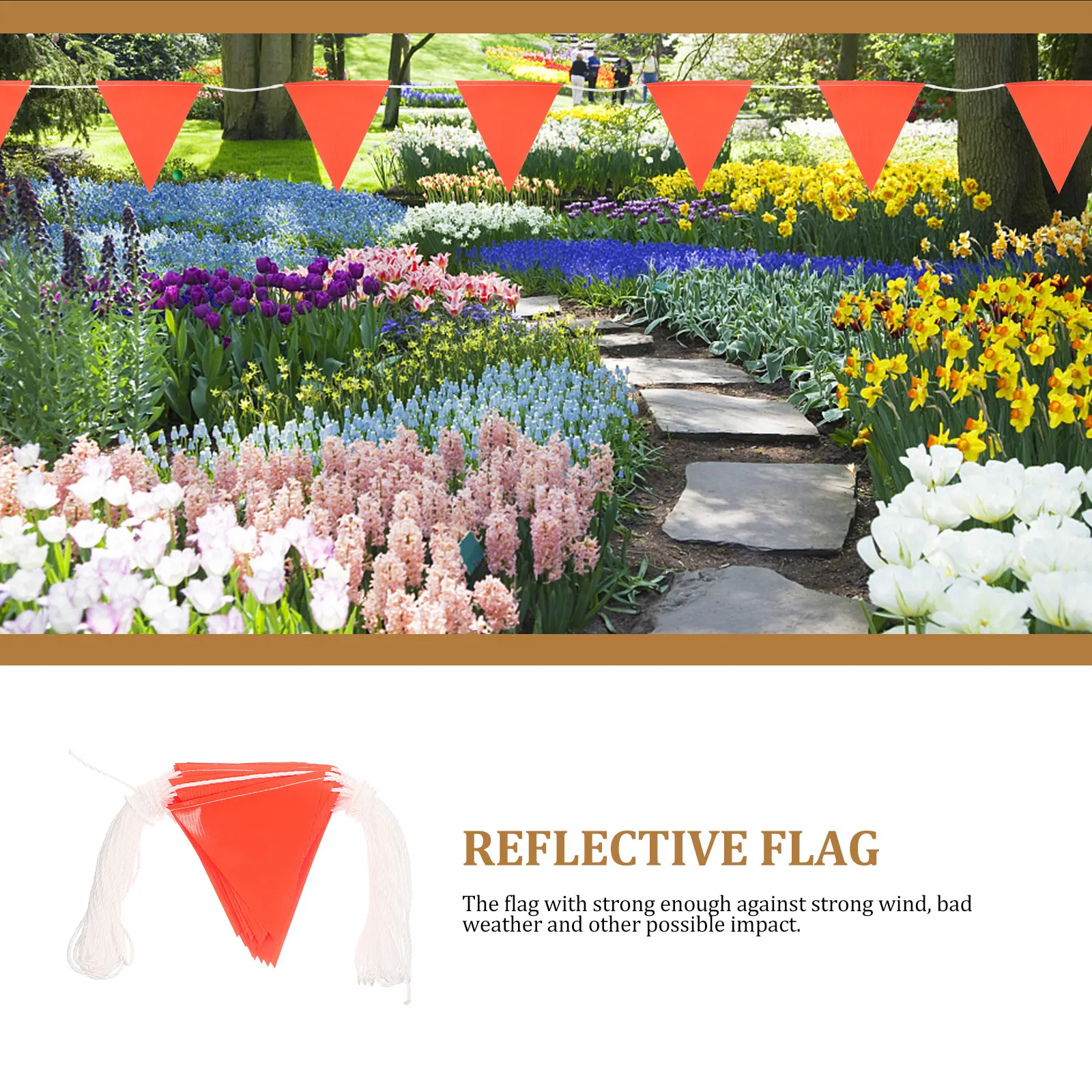 

Waterproof Pvc Pennant Lightweight Triangle Reflective Safety For Roadwork Construction Garden Outdoor Multi-Use
