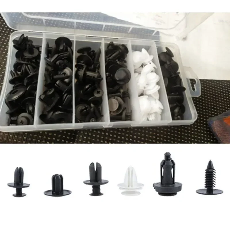 100pc Car Retainer Pin Rivet Bumper Fastener Accessories for Nissan j11 j10 Juke X-trail T32 Qashqai tiida Sunny March Murano