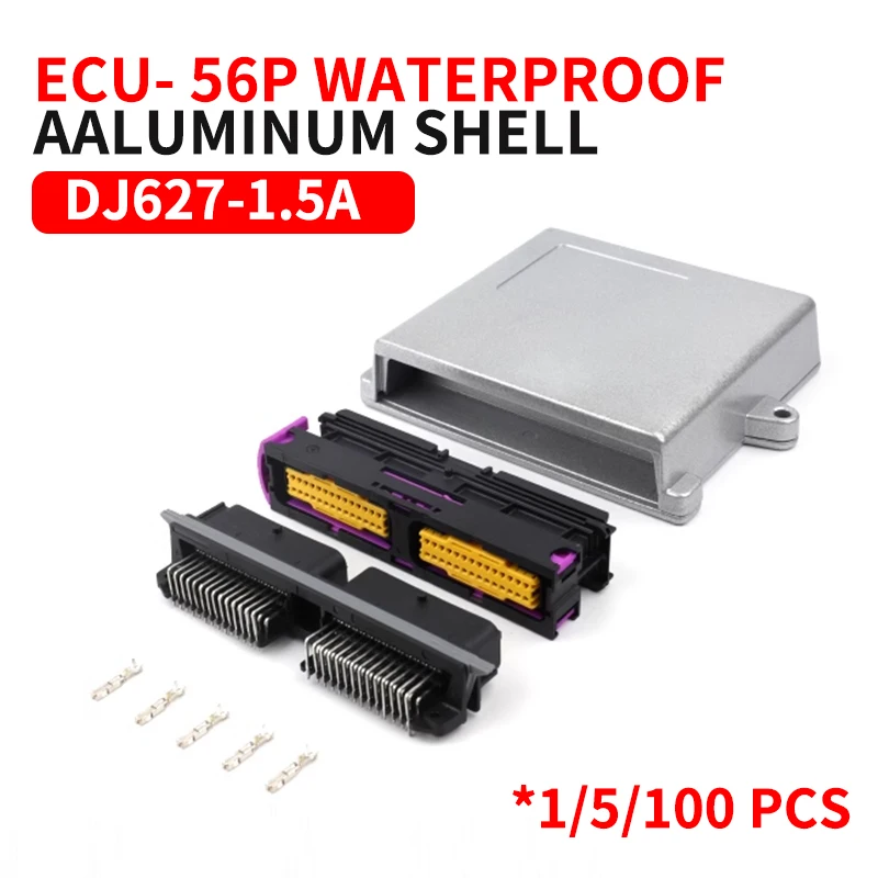 

ECU shell car 56-pin aluminum shell IP67 waterproof 211PL562L0011 211PC562S0009 oil to gas computer board DJ627-1.5A connector