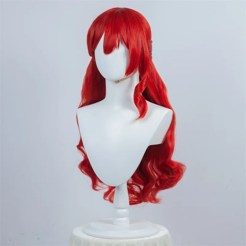 Crash, Star Dome Railway, Himeko Cos Parrucca Parrucca cosplay anime con capelli ricci lunghi rossi