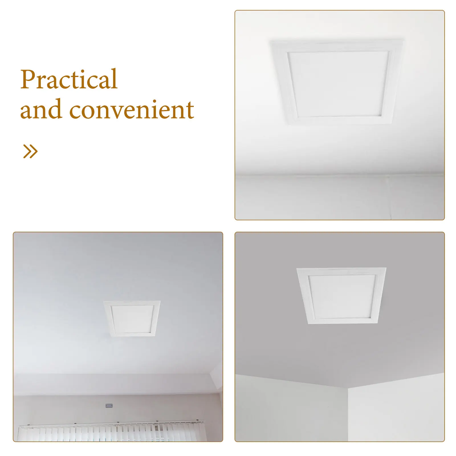 Picture 3: 2Pcs Ceiling Access Panel Air Conditioner Access Door ABS Plastic Heavy-Duty Easy Install Wall Hole Cover for Plumbing