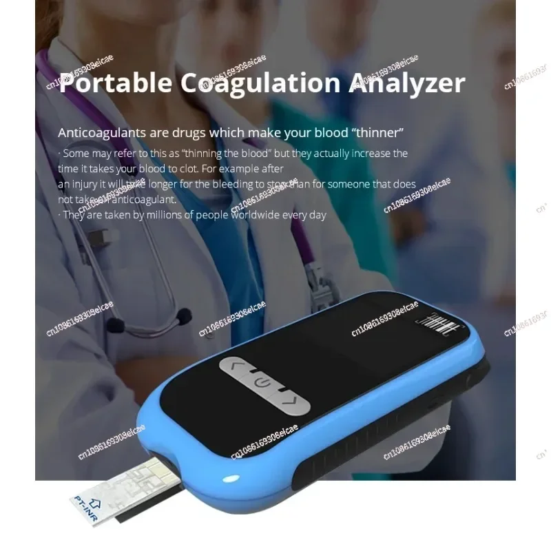 Blood Coagulation Analyzer ElectroMeter for Professional Point of Care Patient Self-Testing Portable Coagulometer PT/INR Meter