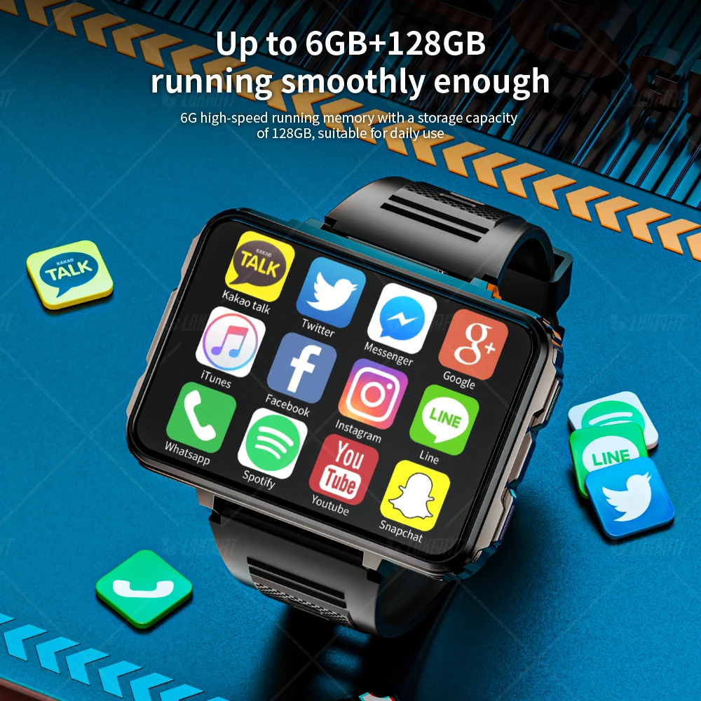 VP999 Smartwatch 5G Smart Watches With 2.4inch Amoled Large Screen 480*680 HD Resolution GPS WIFI Sim Card Slot APP Download