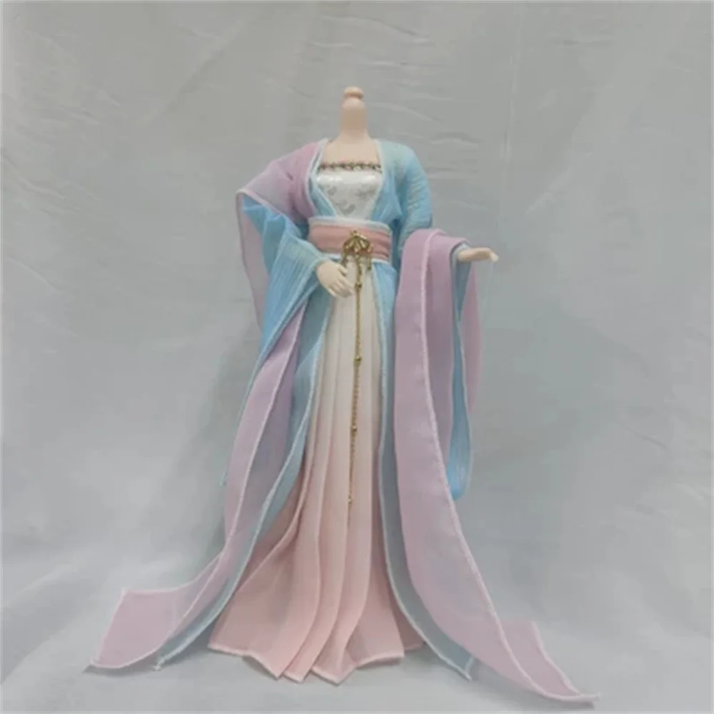 Customize Shirt  Dress 1/6 Scale Female Hanfu Chinese Ancient coat  Clothes Suit Model Fit 30cm Soldier Action Figure Body Toys