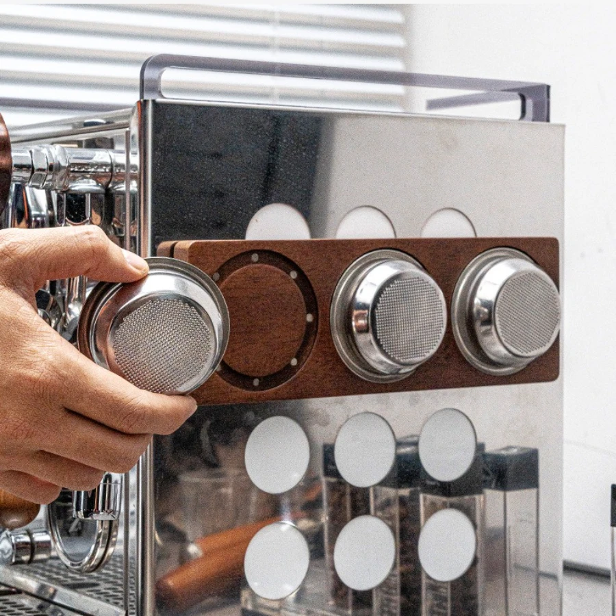 

Coffee Basket Storage Rack Coffee Dosing Cup Holder Adsorption Material Magnetic Wall Hanging Base Espresso Accessories