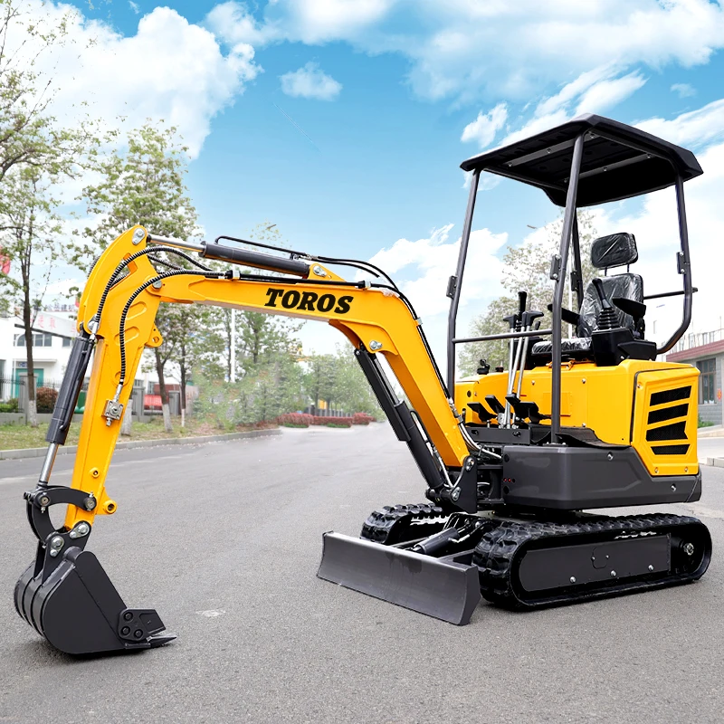 Miniexcavadora pequeña de 1 tonelada, excavadora pequeña de alta calidad para jardín, Bagger para el hogar, usada personalizada, venta directa de fábrica