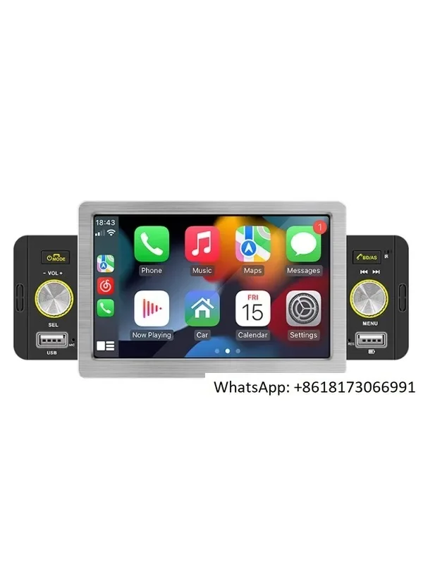 

12v video Bluetooth car MP5 player car MP3 audio host reverse image all-in-one machine carplay