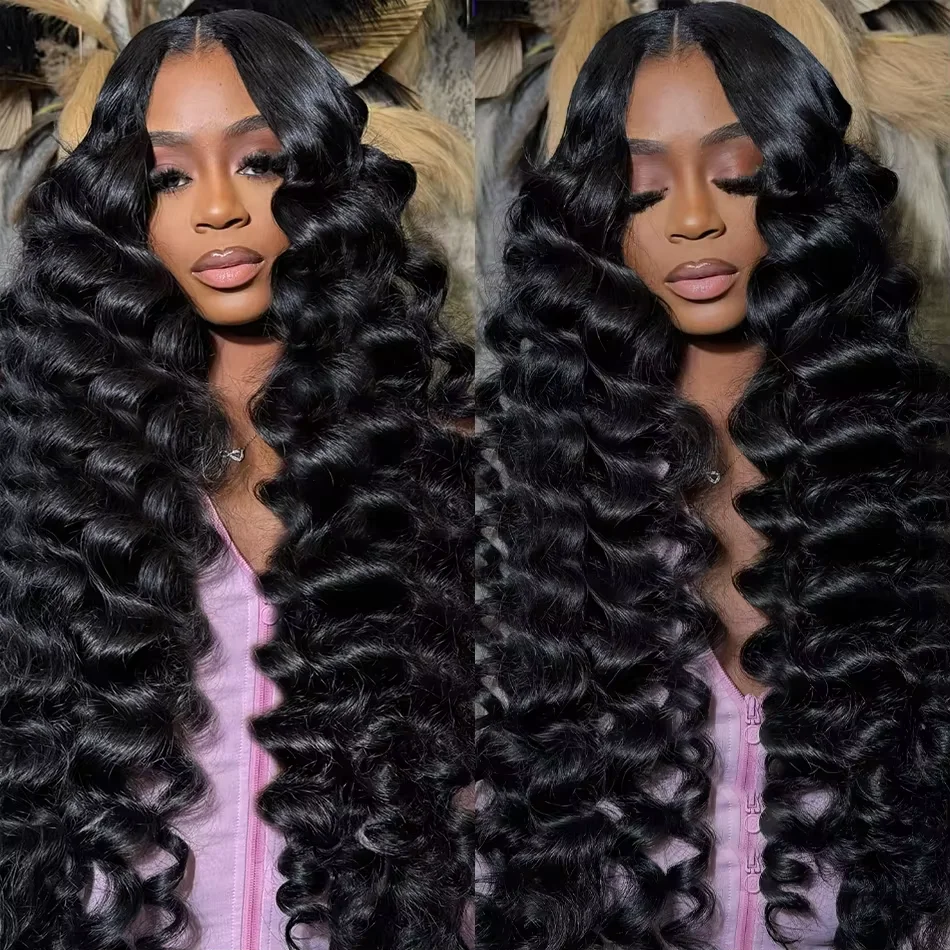 ルーズウェーブ人毛束 1/3/4束 30インチ束 ブラジル産人毛エクステ ダブルウェフト バルク編み込みヘア