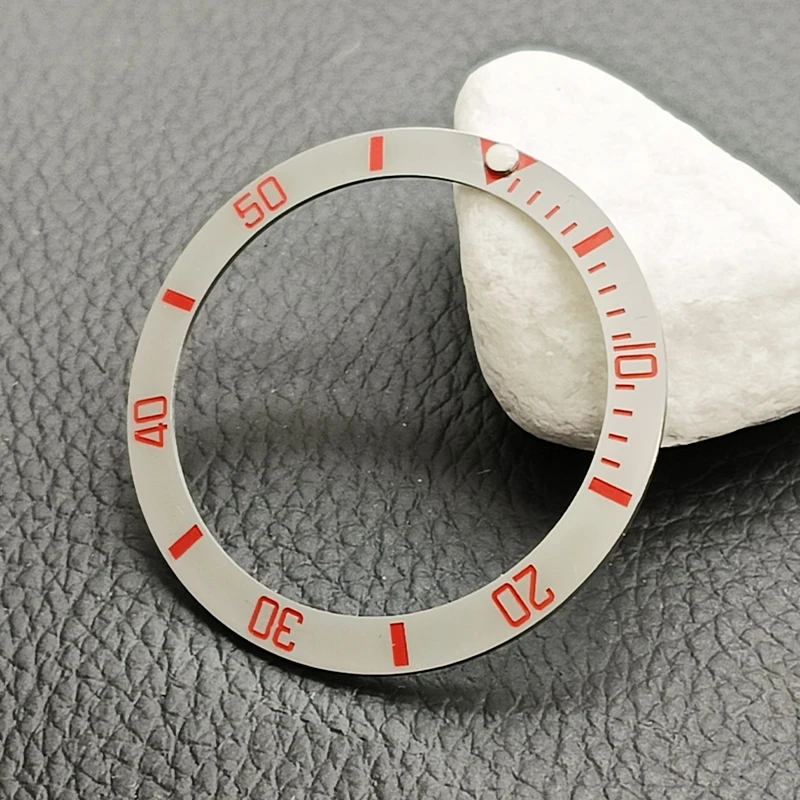 

38mmx30.6mm Curved Ceramic Watch Bezel Insert Fits SKX007 SKX009 SRPD GMT SUB Seamaster 300 Watch Case Ring Repair Parts