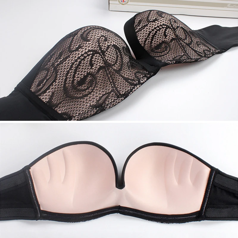 BANNIROU – soutien-gorge Push-Up Invisible sans bretelles pour femme, sous-vêtement Sexy, doux et résistant, Lingerie féminine, 1 pièce