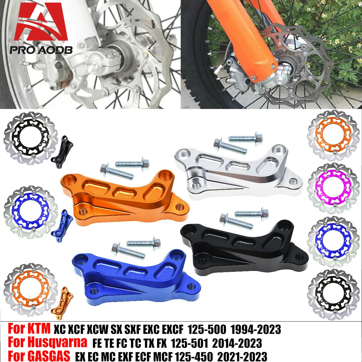 

For KTM XC XCF XCW SX SXF EXC EXCF Husqvarna 125-501 FE TE FC TC TX FX etc Motorcycle Sturdy 320mm CNC Brake Pump Bracket