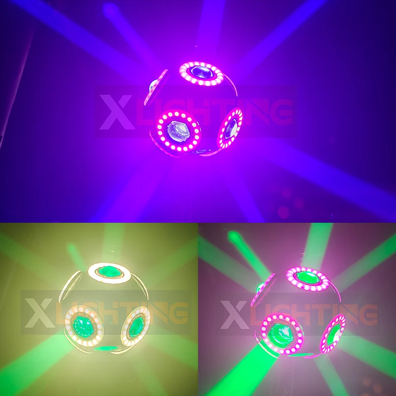 Dmx Show Event Lifting Celling Stage Dj Equipment Football Lights Led Lift Ball System Winch Led Kinetic Ball Light