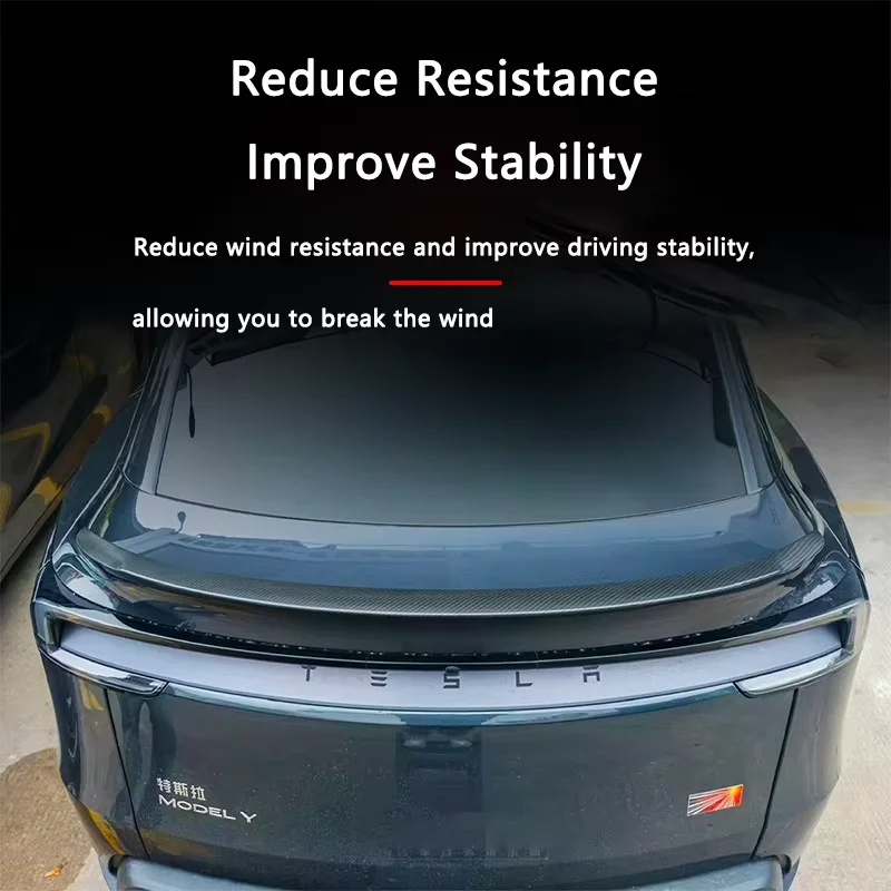 Model Y Juniper Spoiler for Tesla Model 3 Highland Real Carbon Fiber Spoiler High Performance Rear Trunk Tail Wing Car Accessory