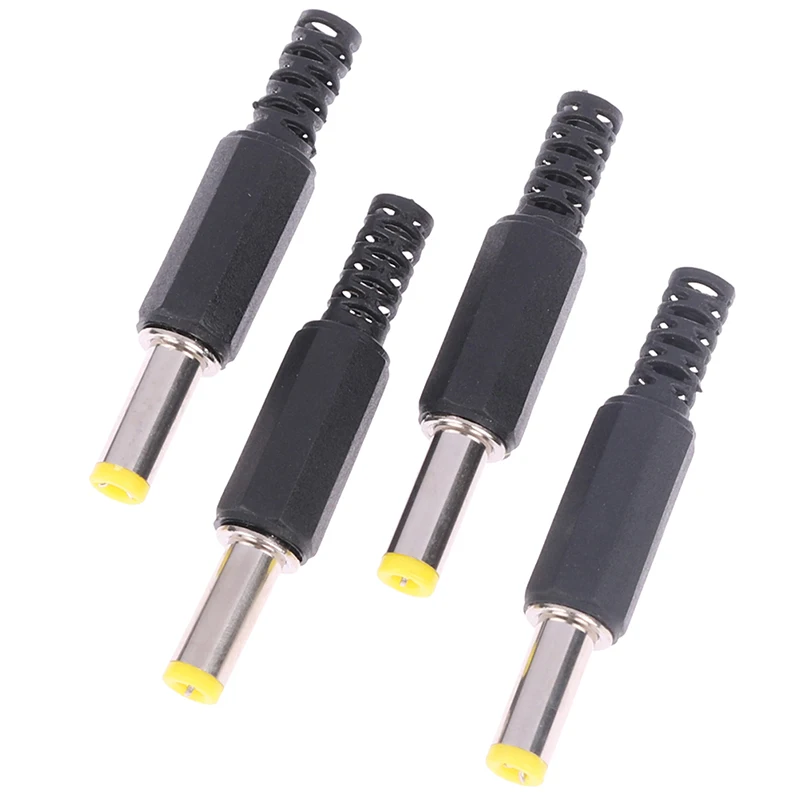 10pcs DC Power Male Plug 5.5*2.1*14MM Adapter Connector Plug Welded DC Head