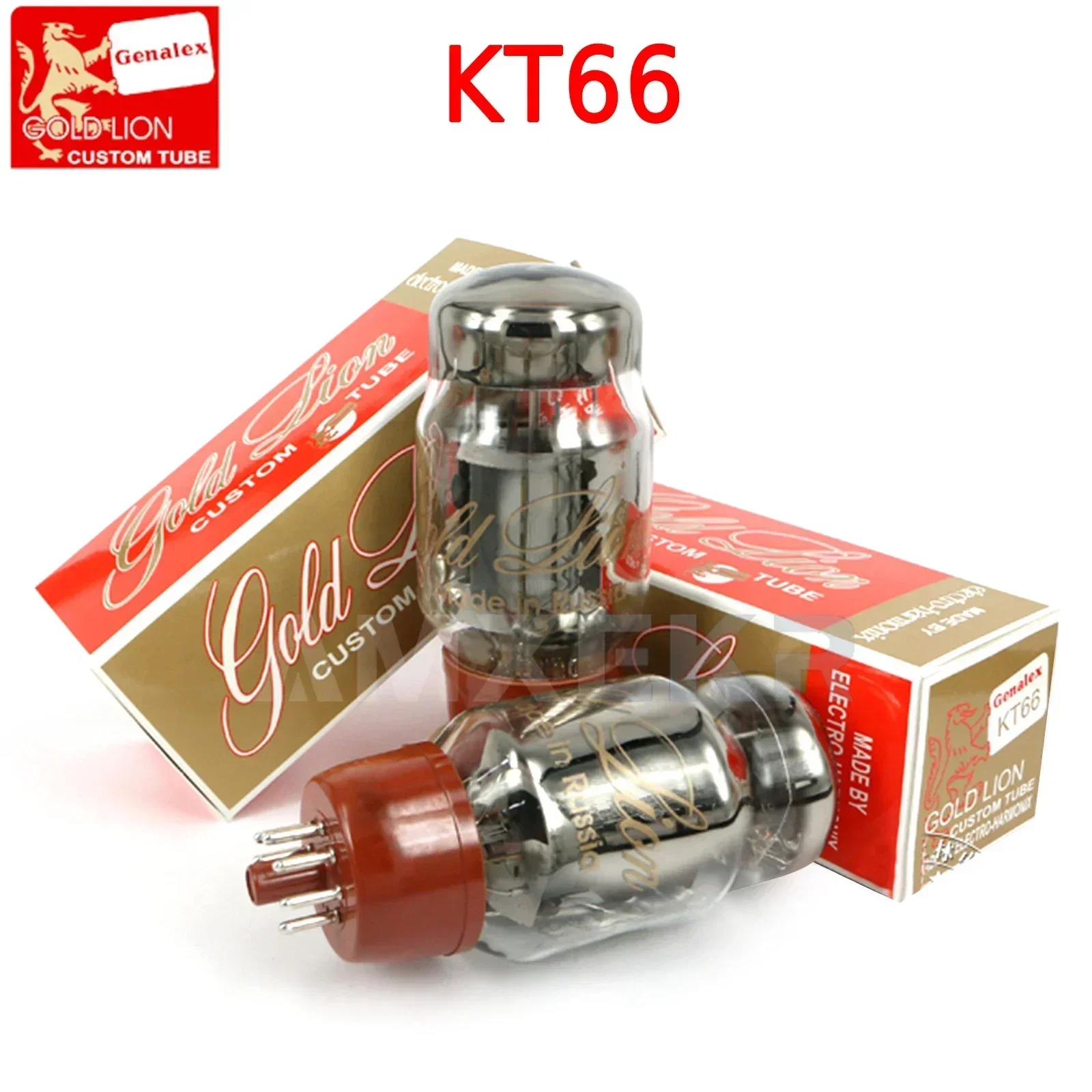 

Russia Gold Lion Genalex KT66 Precision Matching Valve Vacuum Tube KT66 EL34 6L6 8PINS Electron Tubes for Amplifier Audio