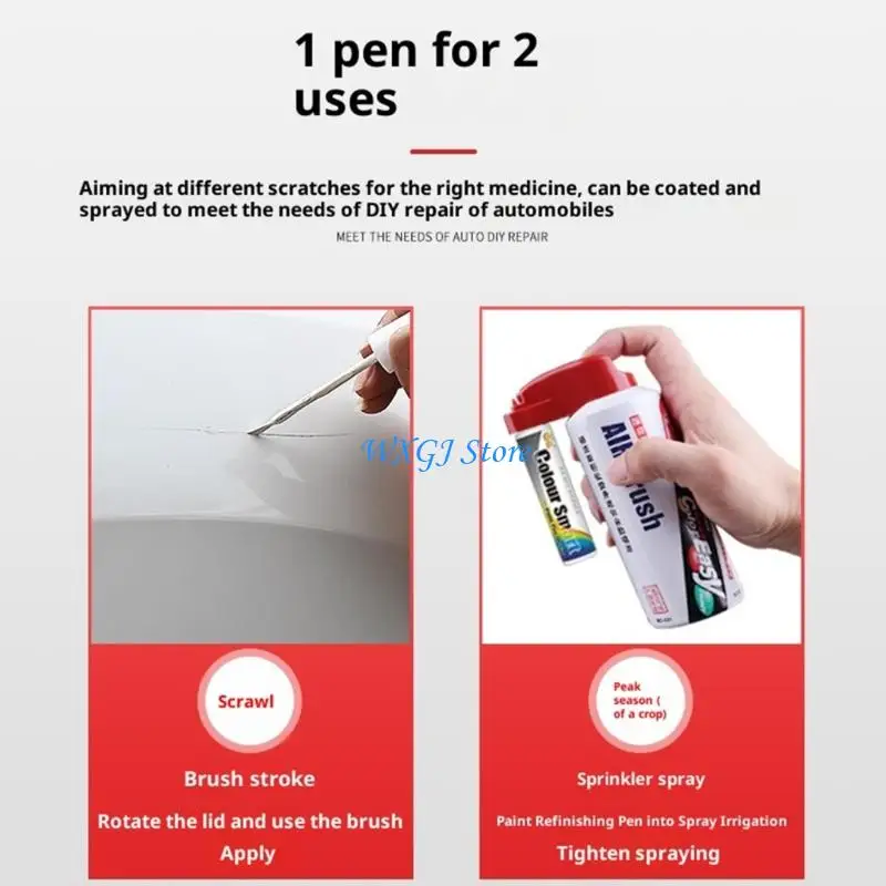 

37JE 12ml/0.4oz Car Scratch Repair Paint Pen Paint Maintenance Pen Car Scratch Remover Tools Touch Up Pen for Scratch Remove