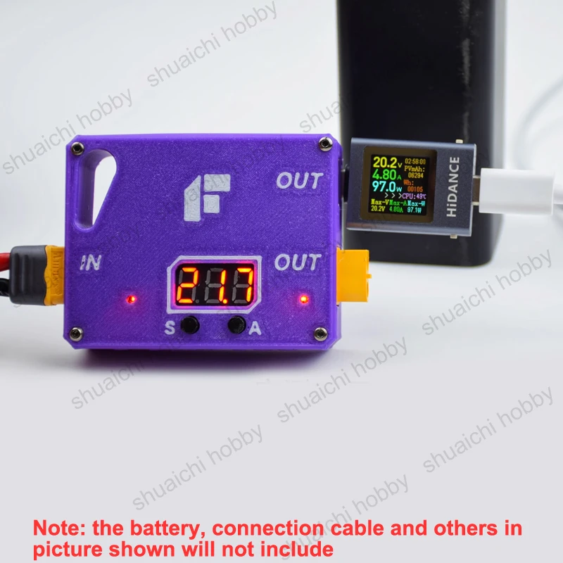 Batería de 6-30V, corte automático de bajo voltaje + módulo de carga PD con conector XT60 para protección contra bajo voltaje de banco de energía de campo, 1 ud.