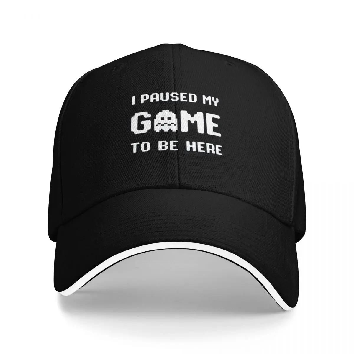 I Paused My Game To Be Here Funny Gamer Shirt Sarcastic Gaming Cool Gamer Tee Shirt Gift For Gamer Men Women Youth Baseball Cap