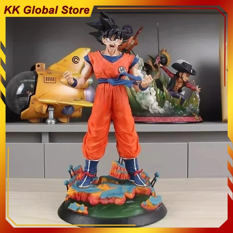 

36cm New Dragon Ball Anime Figure Super Saiyan Son Goku Peripherals PVC Model Scene Statue Desktop Ornaments Birthday Gifts Toys