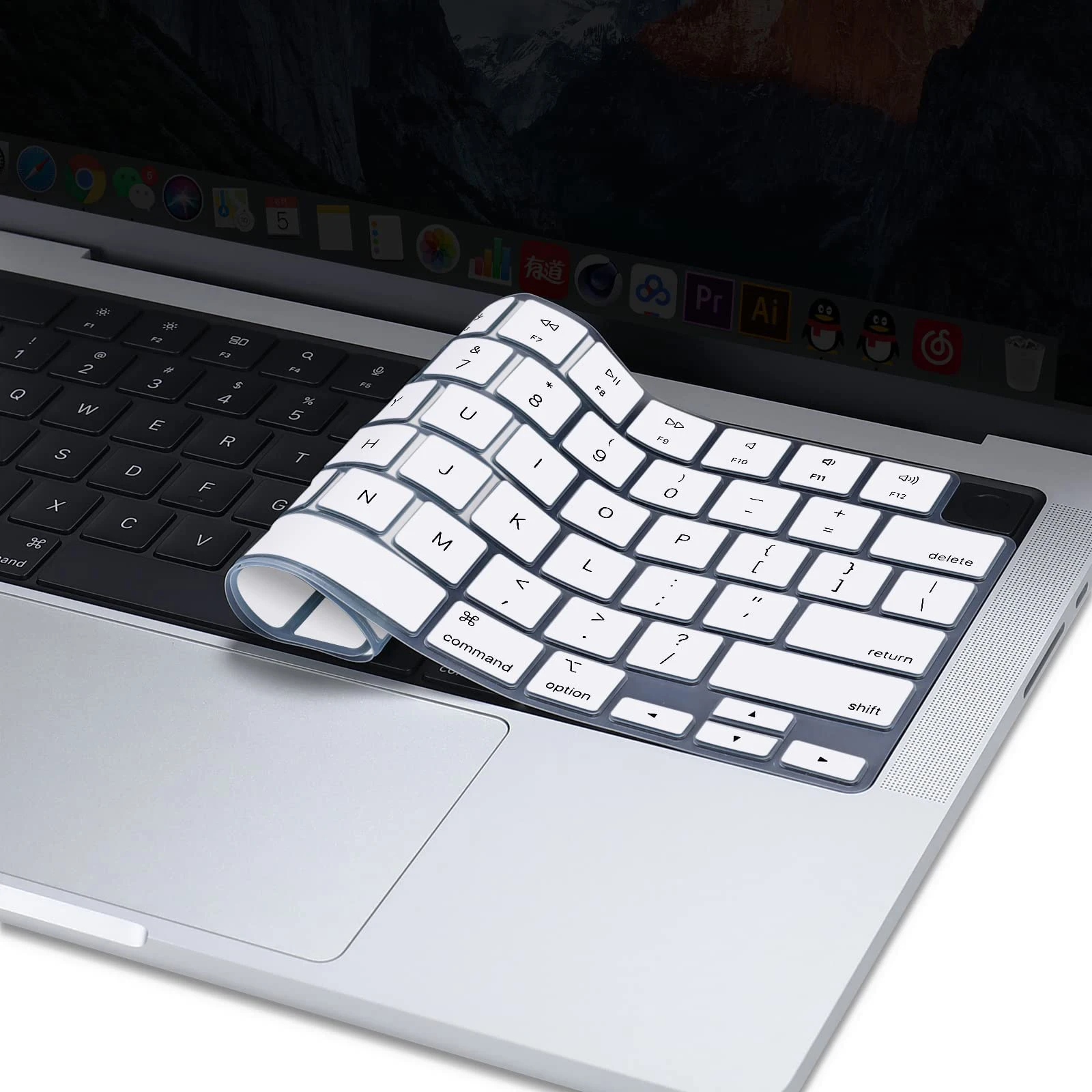 Keyboard Cover Skin for MacBook Air & Pro M3 M2 M1 15.3