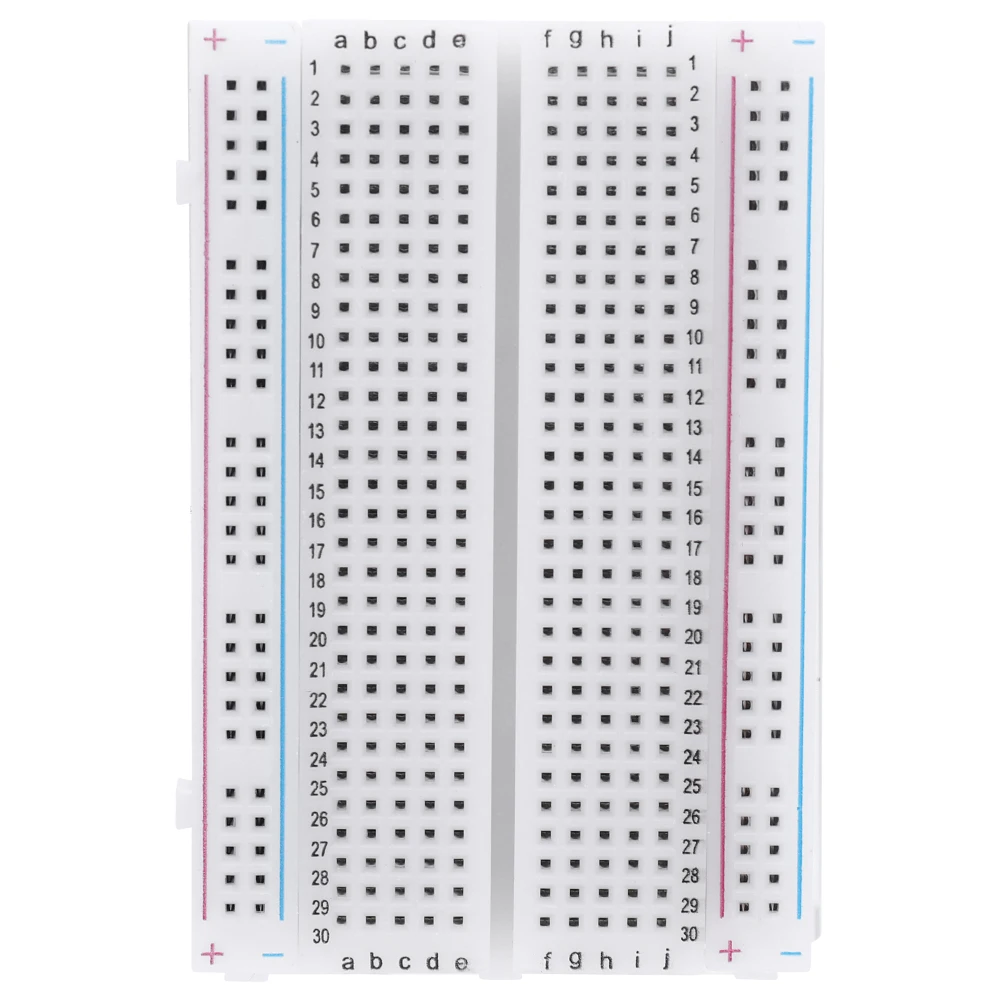 1-4PCS 400 Points Breadboard 400 Tie Points Solderless Test Board Test Develop DIY for Arduino Proto Raspberry Pi Kits 82x55x10m