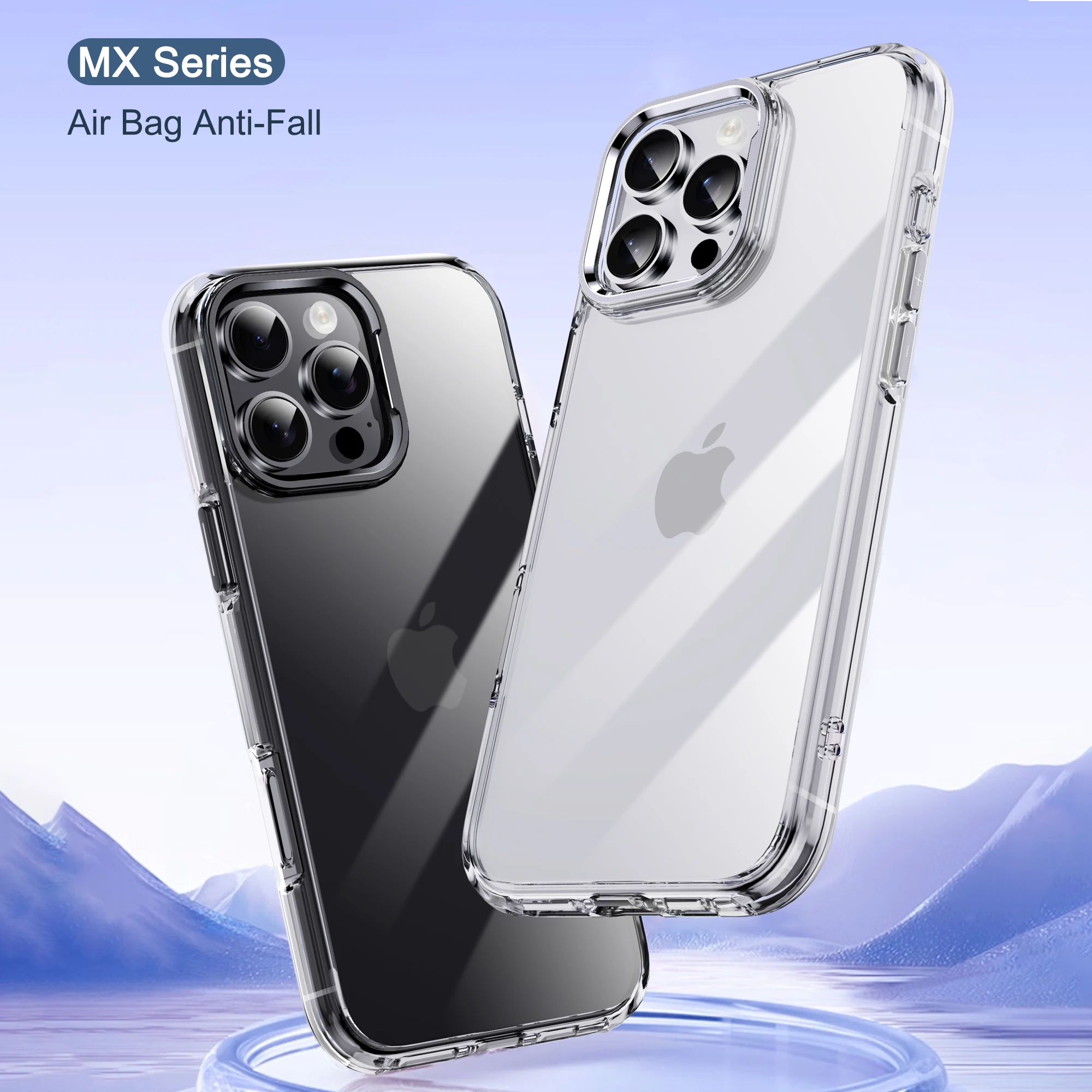 

IPAKY for iPhone 16 Case 16 Pro 16 Plus HD Clear Anti-Yellowing Transparent Shockproof Cover for iPhone 16 Pro Max Case