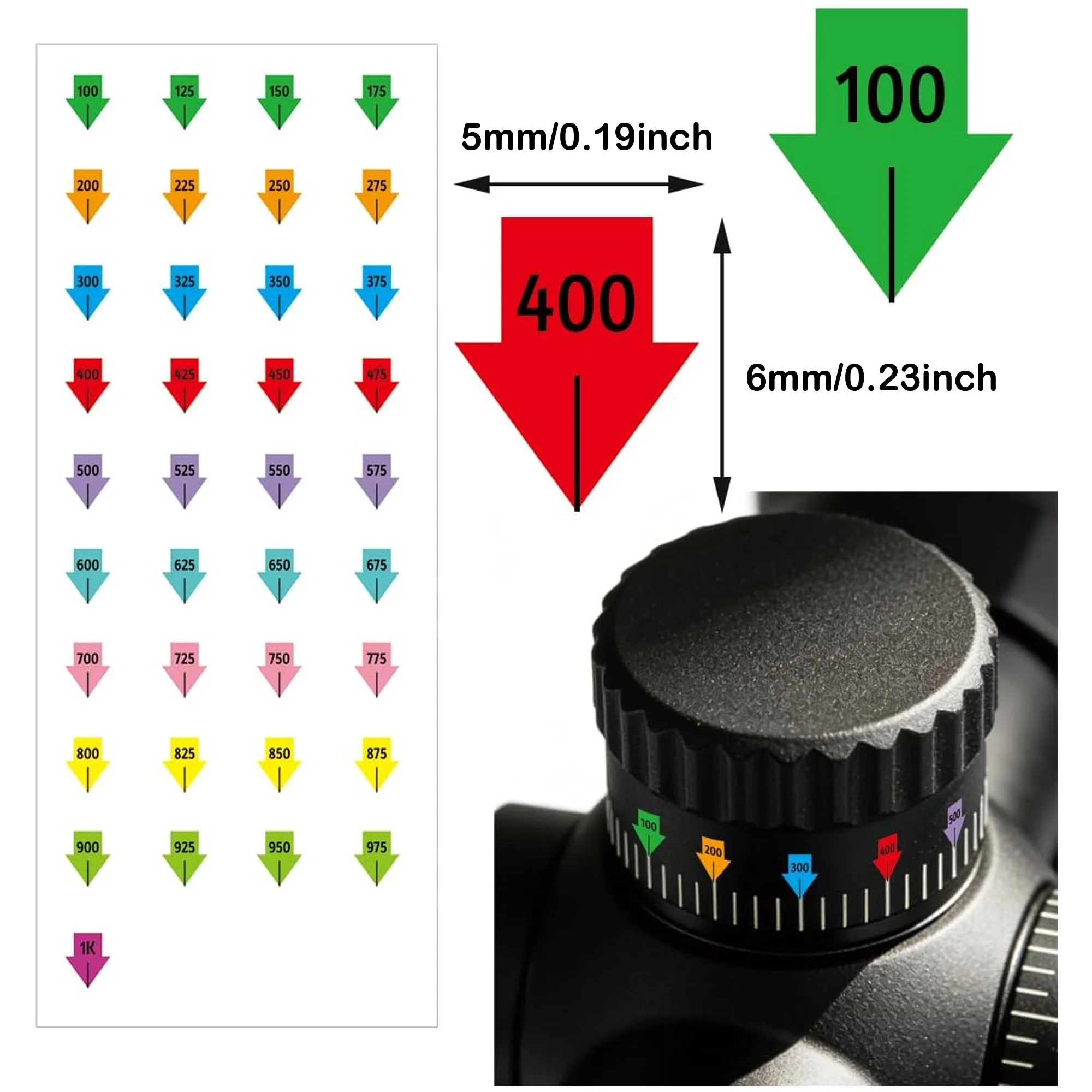10sheet Translucent Dot Patches of Shooting Glasses Accessories Aim Assistance Tools for Long-Range Shooting