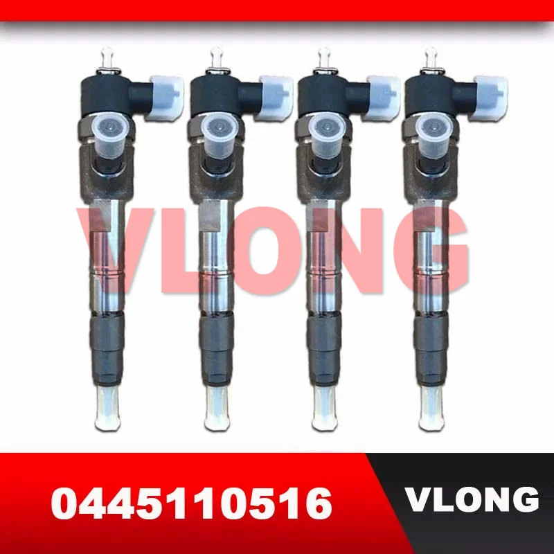 Common Rail Inyector 0 445 110 516 Diesel Spare Parts Injector Assy 0445110752 0445110516 For IVECO Yangchai 4Cyl 4DA1 Engine