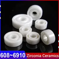 Zirconia Ceramic Bearing Water Drop Wheel Miniature Bearing MR105~608 6000~6914 623~699 Anti-magnetic Miniature Small Bearing