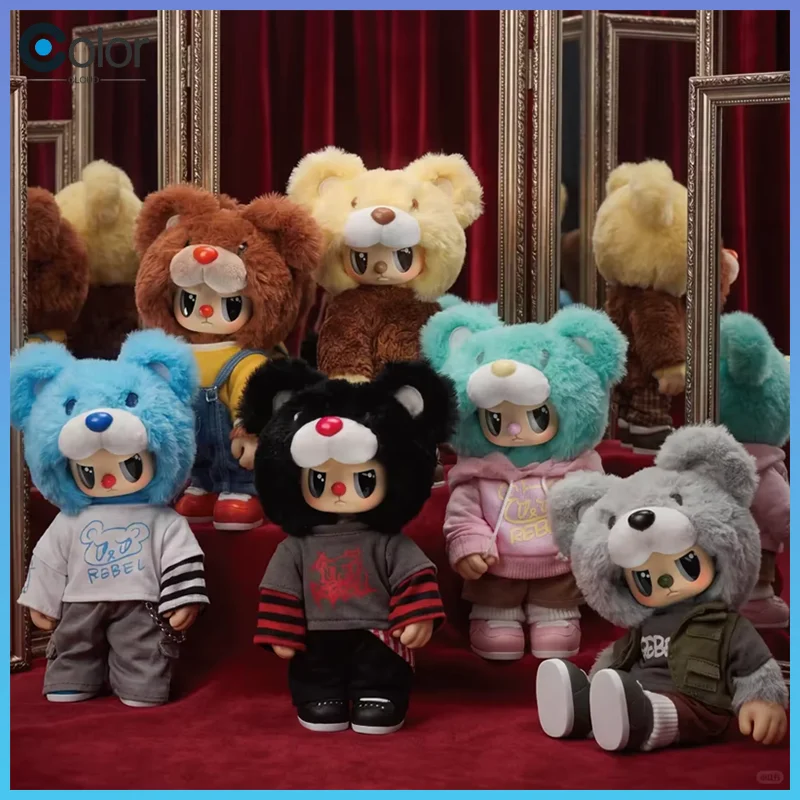 

Плюшевая кукла Chao Sweet Rebel Bear Street Series в виниловом корпусе, с подвижными суставами, виниловая плюшевая кукла-брелок, популярный подарок на Хэллоуин