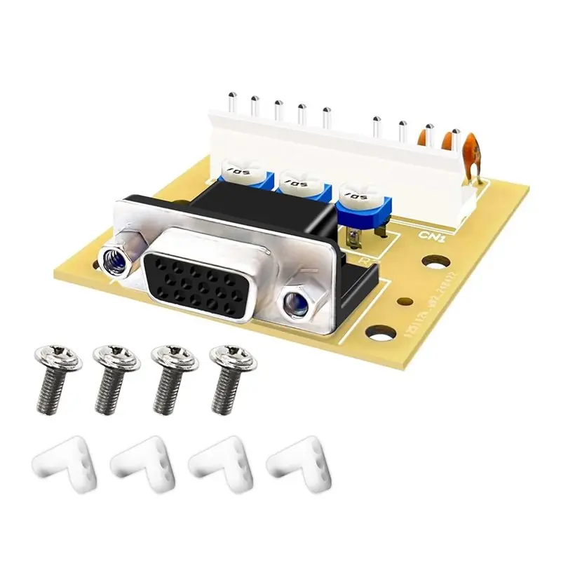 CJSD-VGA To CGA Monitor Converter Adapter Board- CGA/VGA Or VGA/CGA Conversion Support