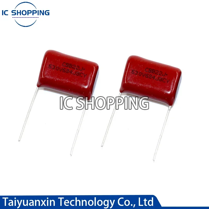 

10pcs CBB22 630V684J 630V 684J 0.68UF 680NF P15mm P20mm Polypropylene Film Capacitor