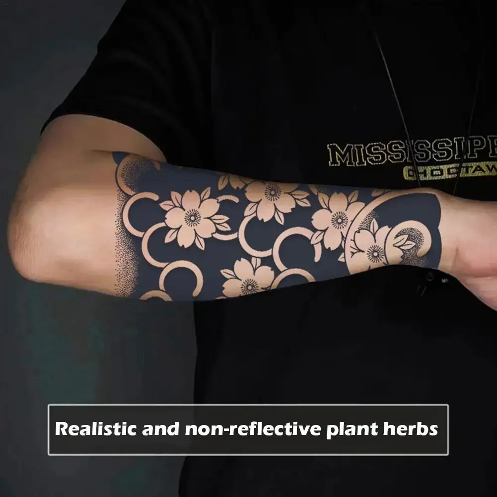 

High-end Fruit Juice Herb Tattoo Sticker ArmTemporary Tattoo Arm Shoulder Chest Tattoo Sticker New Transfer Tatoo Skin Tool