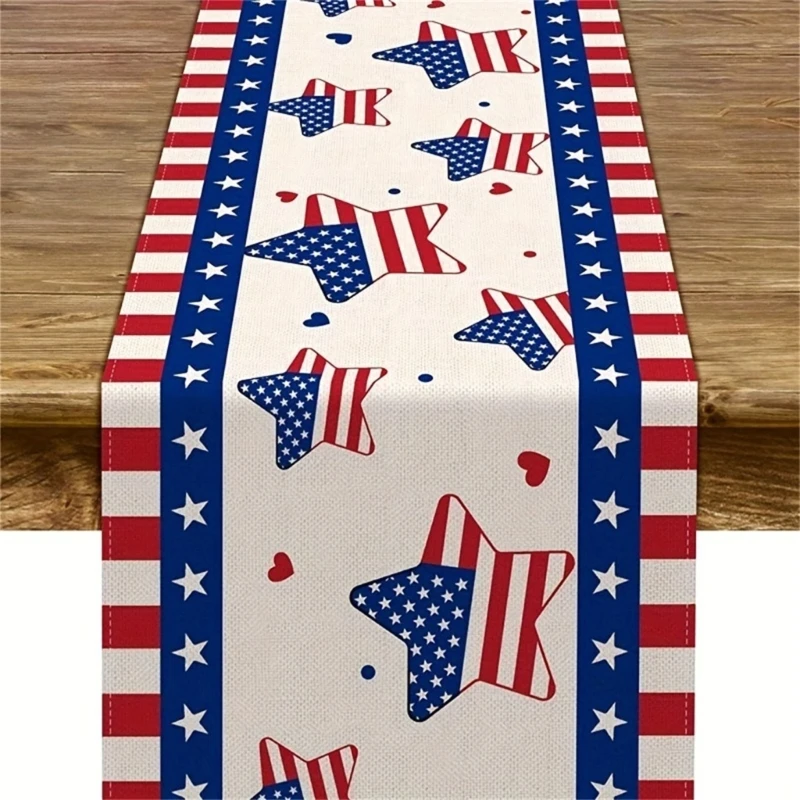 7.4 Independence Day Holiday Tablecloth Dining Table Decoration Table Runner