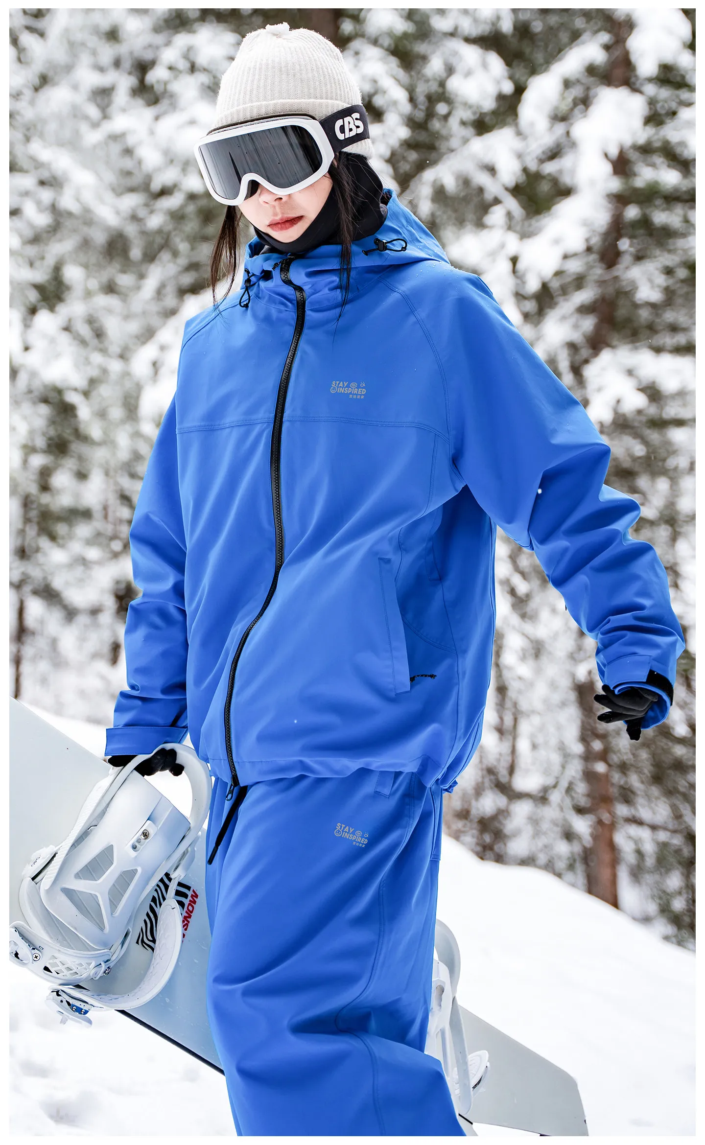 John Snow 2025 Neuer Ski-Anzug für Paare, Einzel- und Doppelmodell, locker geschnitten, wasserdicht, wärmeisolierend, Skihose und Skijacke – Detail 29