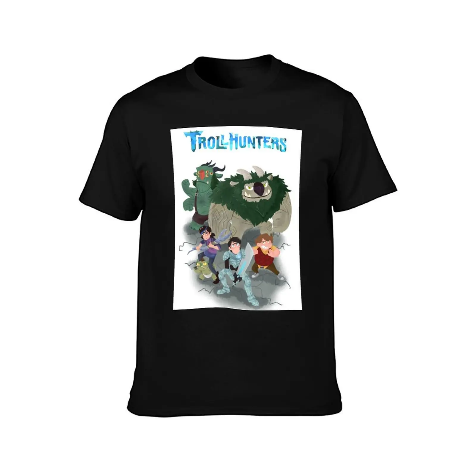 TrollHunters T-Shirt plain vintage anime shirt vintage t shirts mens graphic t-shirts pack