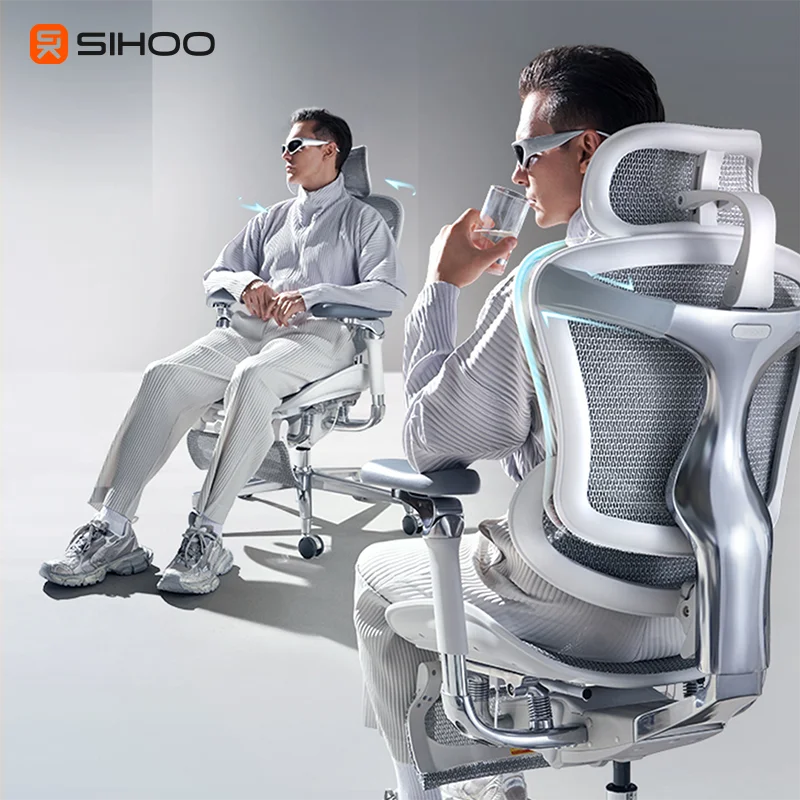 SIHOO Modern lumbar support pillow for office chair DORO C500 BIFMA Tested executive luxury cadeira ergonomic gamer chair