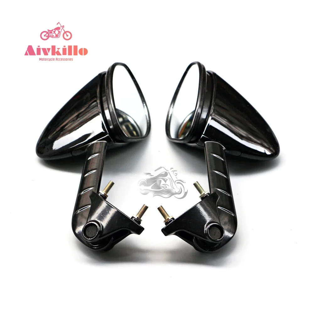 Side Black Rear View Mirror Fit For Kawasaki ZX12R 02-06 ZX-14R 06-16 ZZR1400 07 08 09 10 11 12 13 14 15 Motorcycle Side Mirrors