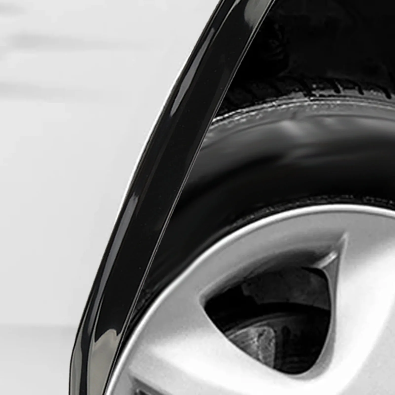Universal Rubber Fender Flares Car Lip Wheel Eyebrow Wheel Arch Covers Extensions Protector Scratch Proof Rubber Mudguard Car