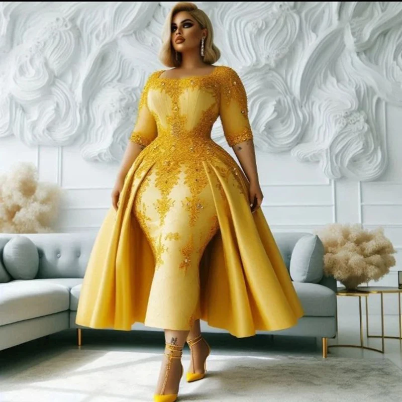 Gold Lace Plus Size…