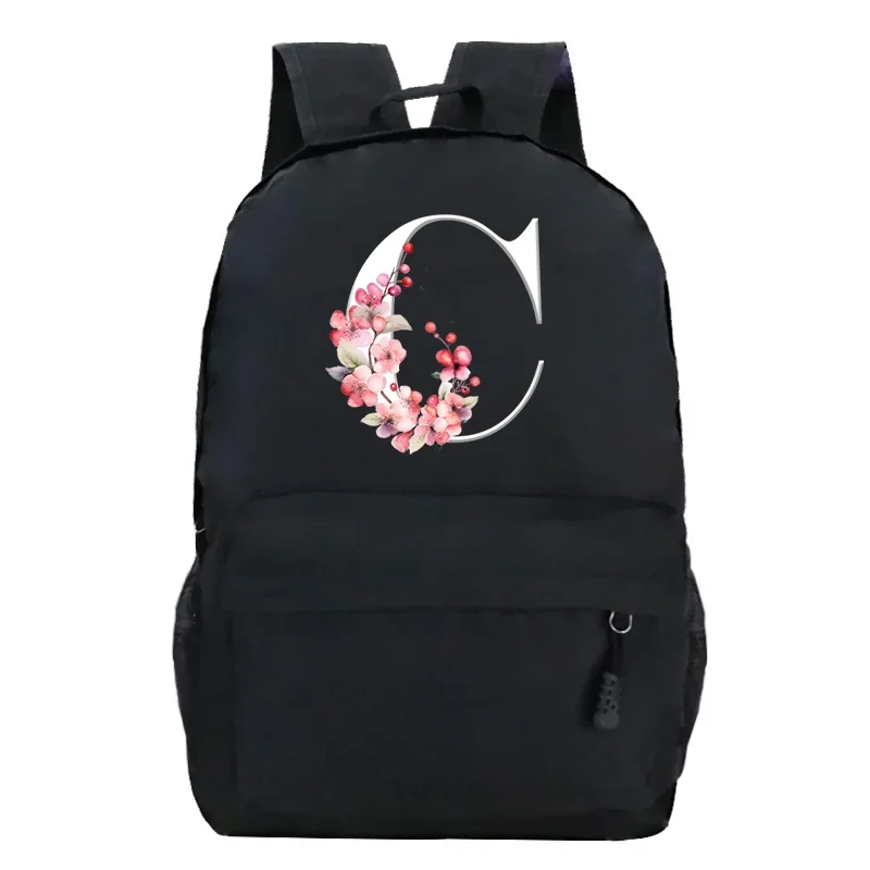 Bolso Negro con cremallera para mujer, mochila estética de hombro con gran capacidad, para viaje al aire libre, senderismo, Y2k