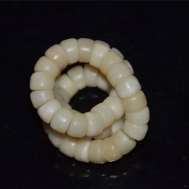 Bone Shaped Pig Intestine Bracelet, Handheld Accessory, Buddhist Prayer Beads