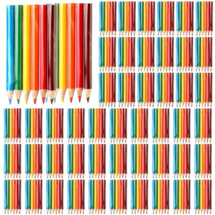 

Наборы мини-карандашей цветных, 3,5 дюйма, портативные, короткие, оптом, предварительно заточенные, для рисования и раскрашивания