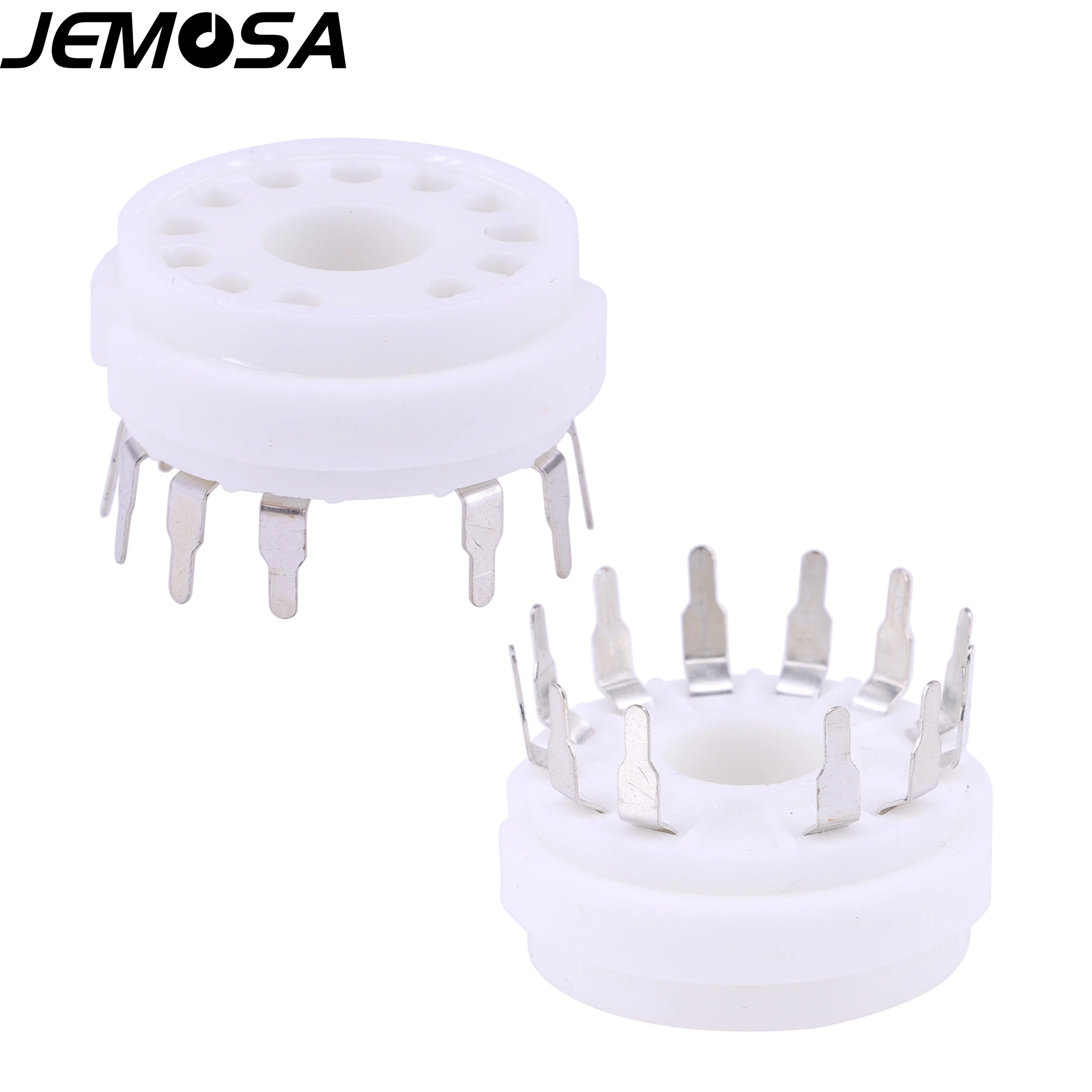 Tubo de cerâmica soquete 12 pinos de tubo de elétron soquete pcb montagem 9mn8 8ac9 50ca10 amplificador de tubo de vácuo do vintage de alta fidelidade áudio