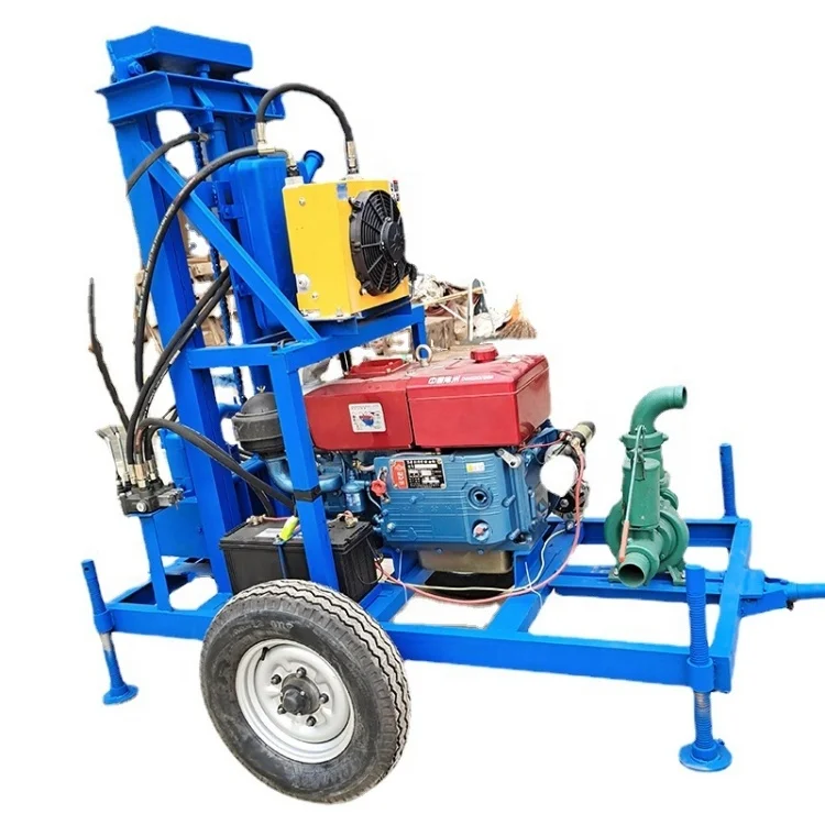 Agricultural Mini 200m Borehole Water Drilling Machine Bore Hole Well Drilling Machine Water Well Drilling Rig Machine