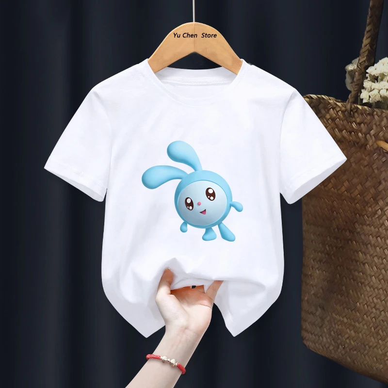 Kawaii BabyRiki تي شيرت الفتيان الفتيات الكرتون التي شيرت ملابس الصيف قصيرة الأكمام الاطفال تي شيرت BabyRiki للأطفال هدية التي شيرت