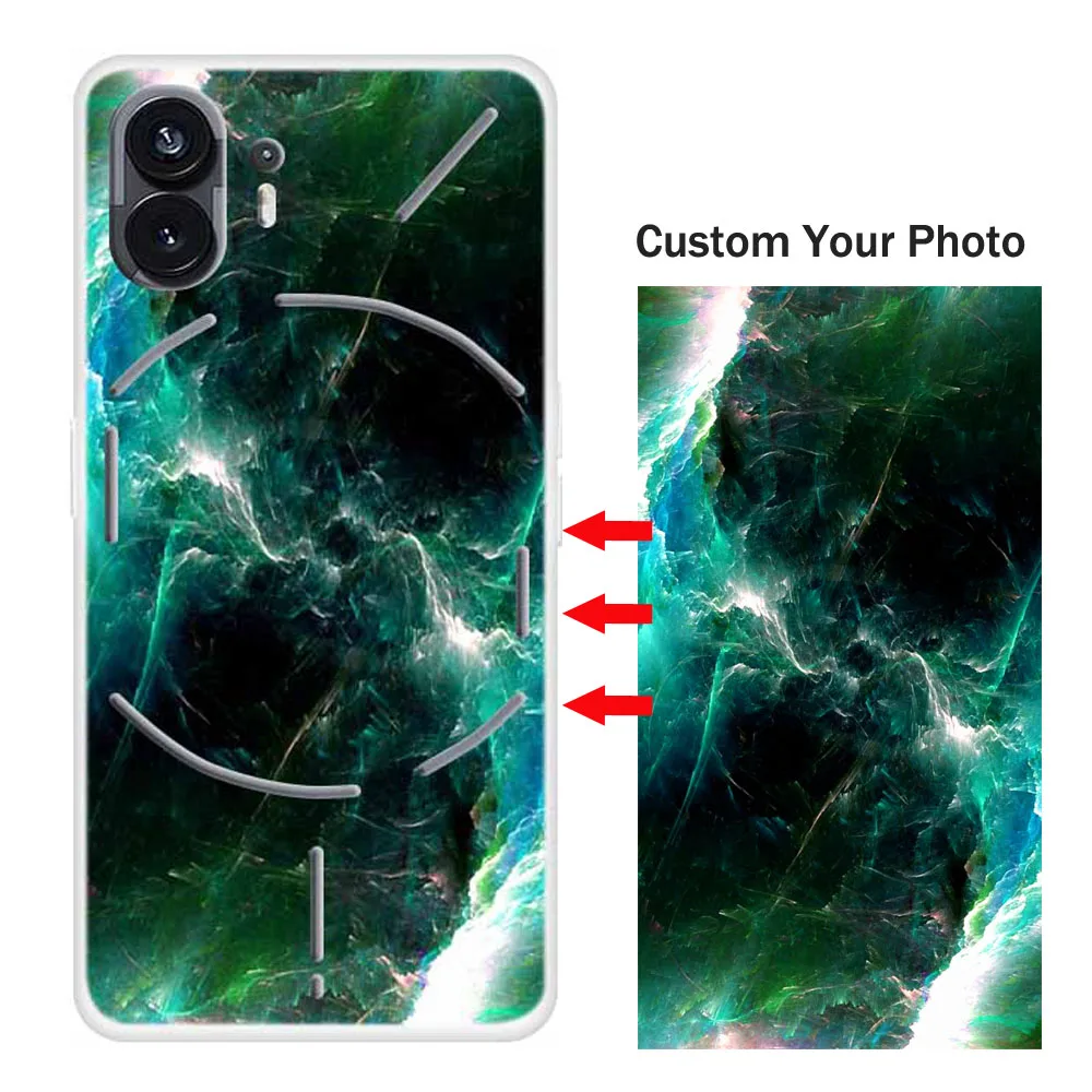 Custom Personalized Cases For Nothing Phone 2 (2) II DIY Cover For Nothing Phone 1 (1) Design Photo Picture TPU Transparent Case