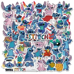 50PCS Disney Stitch Cartoon Movie Stickers Anime Decal Skateboard Laptop Motorcycle Guitar Cute Kawaii Sticker Pack Kids Toys