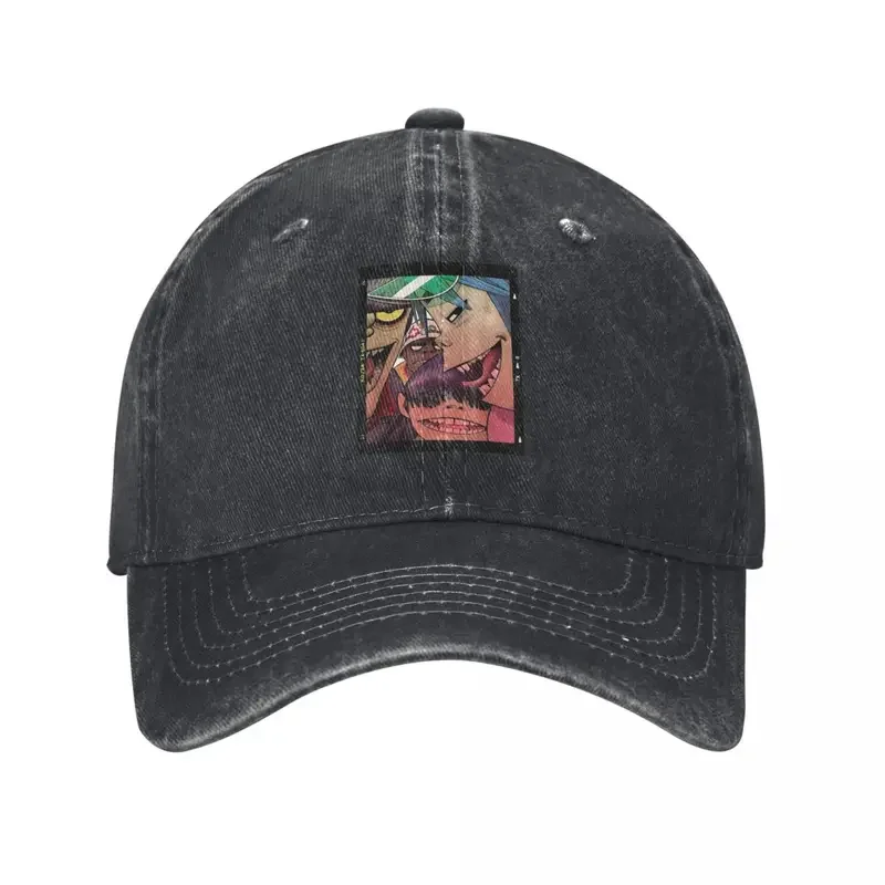 Gorillaz Slide Demon Days Unisex Baseball Cap Music Band Punk Rock 90s Y2K Distressed Washed Hat Fashion Outdoor Gift Snapback