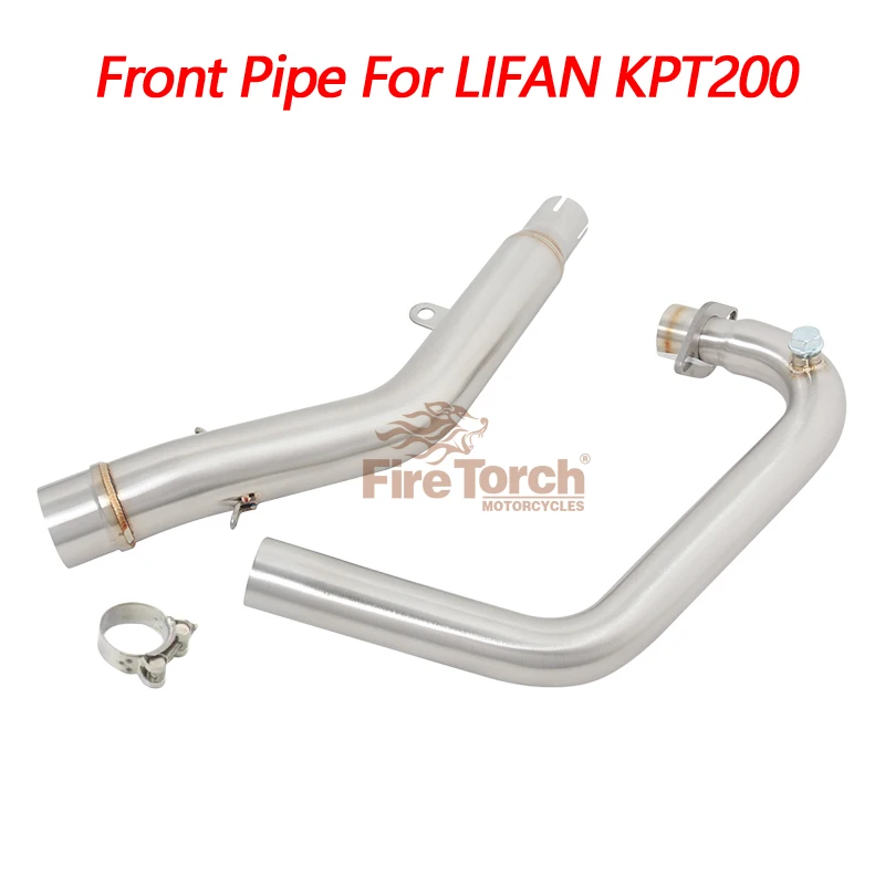 

Slip On For KPT200 Motorcycle Exhaust System 51mm Front Link Tube Connector Pipe For LIFAN KPT200 KPM200 Muffler Escape